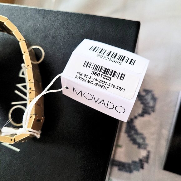 Movado Men's Bold Quest Sunray Gold Black Dial Swiss Watch - Picture 5 of 9